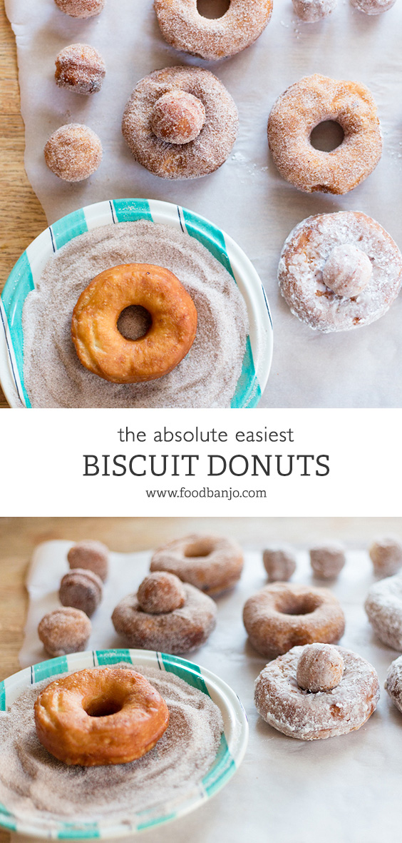 Biscuit Donuts Using Canned Biscuits - Food Banjo