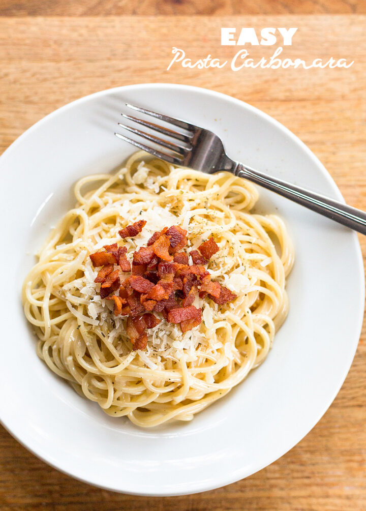 Pasta Carbonara with Cream