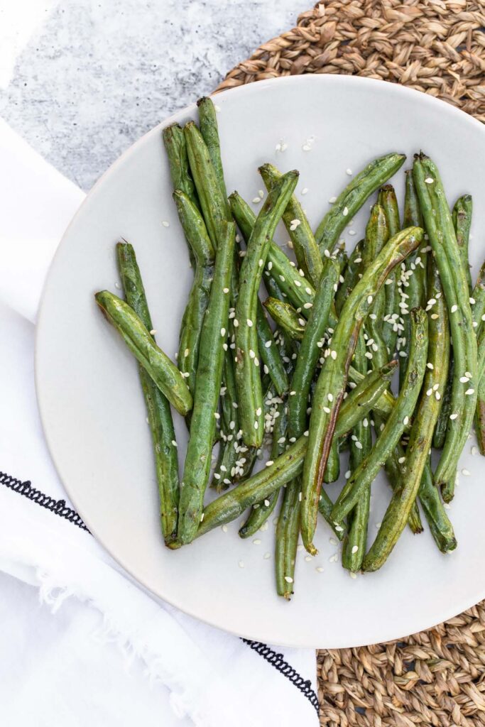 Air Fryer Sesame Green Beans - Food Banjo